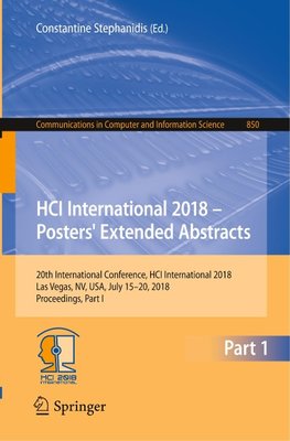 HCI International 2018 - Posters' Extended Abstracts