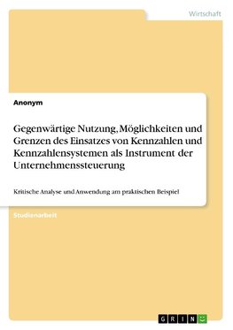 Gegenwärtige Nutzung, Möglichkeiten und Grenzen des Einsatzes von Kennzahlen und Kennzahlensystemen als Instrument der Unternehmenssteuerung