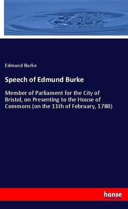 Speech of Edmund Burke