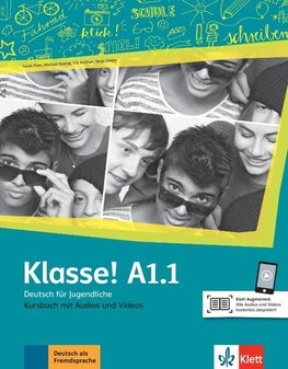 Klasse! A1.1.  Kursbuch mit Audios und Videos online