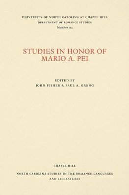 Studies in Honor of Mario A. Pei