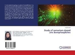 Study of samarium doped zinc borophosphates