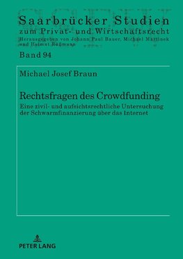 Rechtsfragen des Crowdfunding