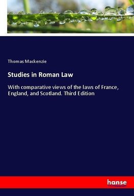 Studies in Roman Law
