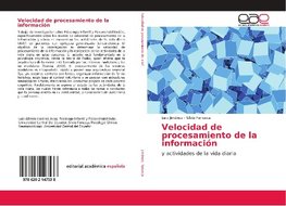 Velocidad de procesamiento de la información