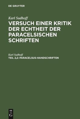 Paracelsus-Handschriften