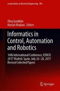 Informatics in Control, Automation and Robotics