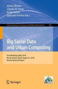 Big Social Data and Urban Computing