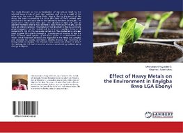 Effect of Heavy Metals on the Environment in Enyigba Ikwo LGA Ebonyi