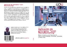 Aplicación de principios "Lean Manufacturing"