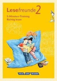 Lesefreunde 2. Schuljahr. 5-Minuten-Training "Richtig lesen". Arbeitsheft. Östliche Bundesländer und Berlin