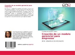 Creación de un modelo gerencial para empresas