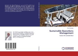 Sustainable Operations Management