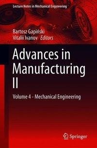 Advances in Manufacturing II