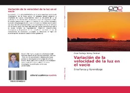 Variación de la velocidad de la luz en el vacío