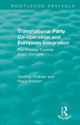 Transnational Party Co-operation and European Integration