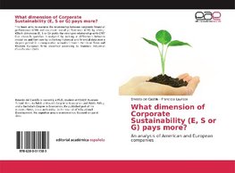 What dimension of Corporate Sustainability (E, S or G) pays more?