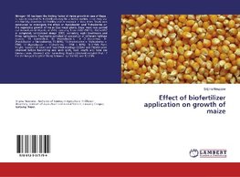 Effect of biofertilizer application on growth of maize