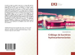 Criblage de bactéries hydrocarbonoclastes