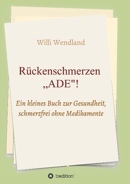 Rückenschmerzen "ADE"