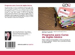 Programa para Curso de Inglés básico