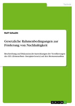 Gesetzliche Rahmenbedingungen zur Förderung von Nachhaltigkeit