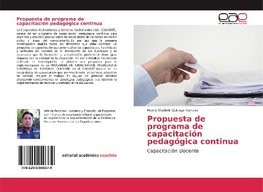 Propuesta de programa de capacitación pedagógica continua