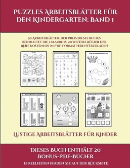 Lustige Arbeitsblätter für Kinder (Puzzles Arbeitsblätter für den Kindergarten