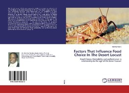 Factors That Influence Food Choice In The Desert Locust