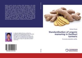 Standardization of organic manuring in Kasthuri turmeric