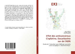 Effet des anticancéreux Cisplatine, Dacarbazine sur de l'ADN