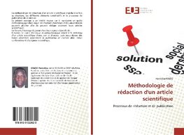 Méthodologie de rédaction d'un article scientifique