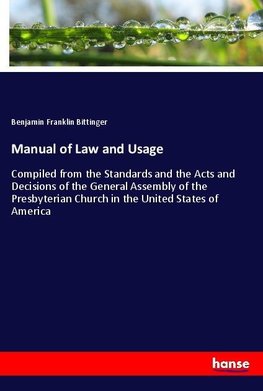 Manual of Law and Usage