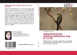 Administración Pública Boliviana Ley N°1178