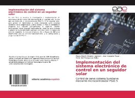 Implementación del sistema electrónico de control en un seguidor solar