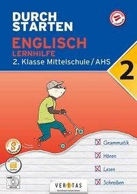 Durchstarten 2. Klasse - Englisch Mittelschule/AHS - Lernhilfe inkl. Audio-CD. App-Inhalte für mobiles Üben