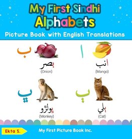 My First Sindhi Alphabets Picture Book with English Translations