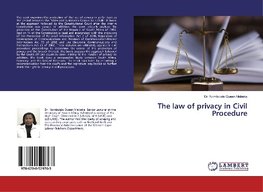 The law of privacy in Civil Procedure