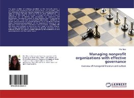 Managing nonprofit organizations with effective governance