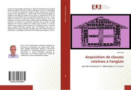 Acquisition de clauses relatives à l'anglais