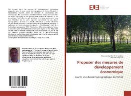 Proposer des mesures de développement économique