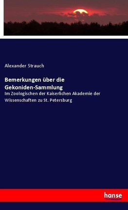 Bemerkungen über die Gekoniden-Sammlung