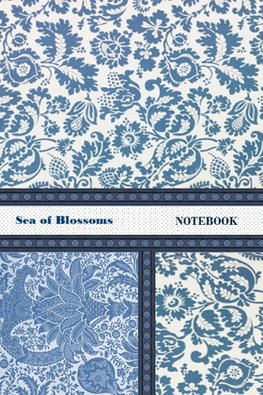 Sea of Blossoms NOTEBOOK [ruled Notebook/Journal/Diary to write in, 60 sheets, Medium Size (A5) 6x9 inches]