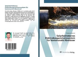 Solarbetriebenes Elektrokoagulationssystem für kommunale Abwässer