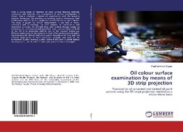 Oil colour surface examination by means of 3D strip projection