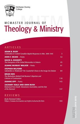 McMaster Journal of Theology and Ministry