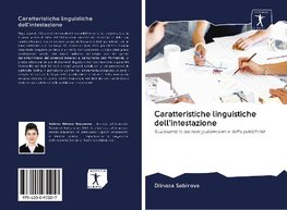 Caratteristiche linguistiche dell'intestazione