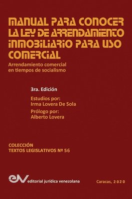 MANUAL PARA CONOCER LA LEY DE ARRENDAMIENTO INMOBILIARIO PARA USO COMERCIAL