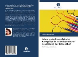 Leistungsstarke analytische Kategorien in Instrumenten zur Beurteilung der Gesundheit