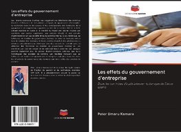 Les effets du gouvernement d'entreprise